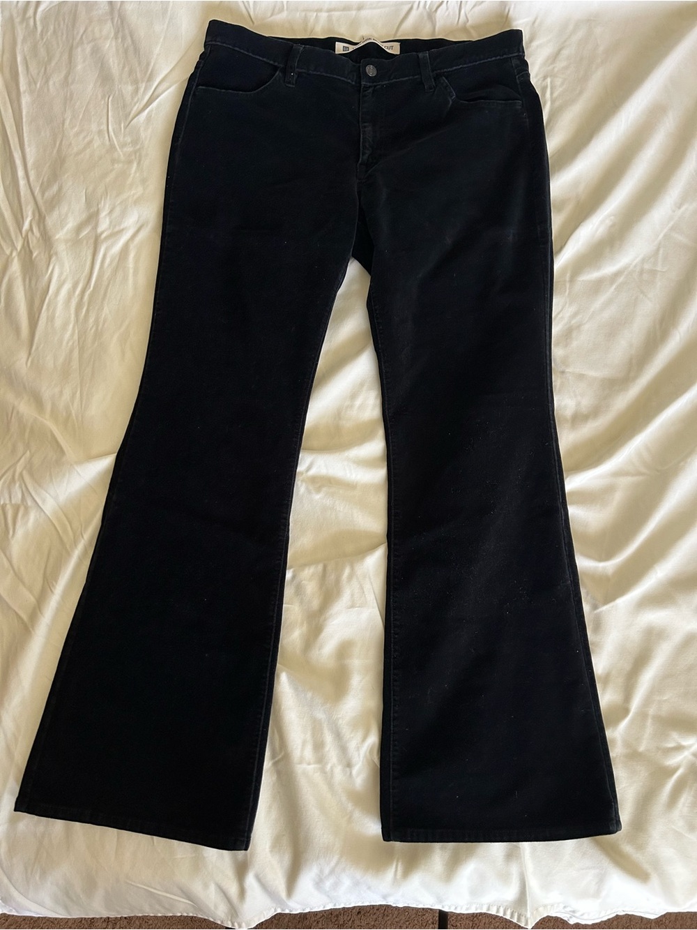 GAP Black Low Rise Boot Cut Corduroy Pants